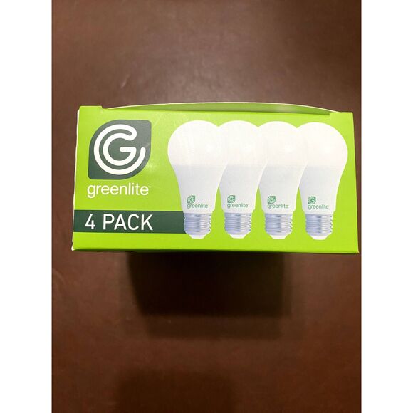 Greenlite 60W Equivalent LED A19 Light Bulbs - 1 CASE of 24 Packs of 4 Bulbs - Picture 3 of 7